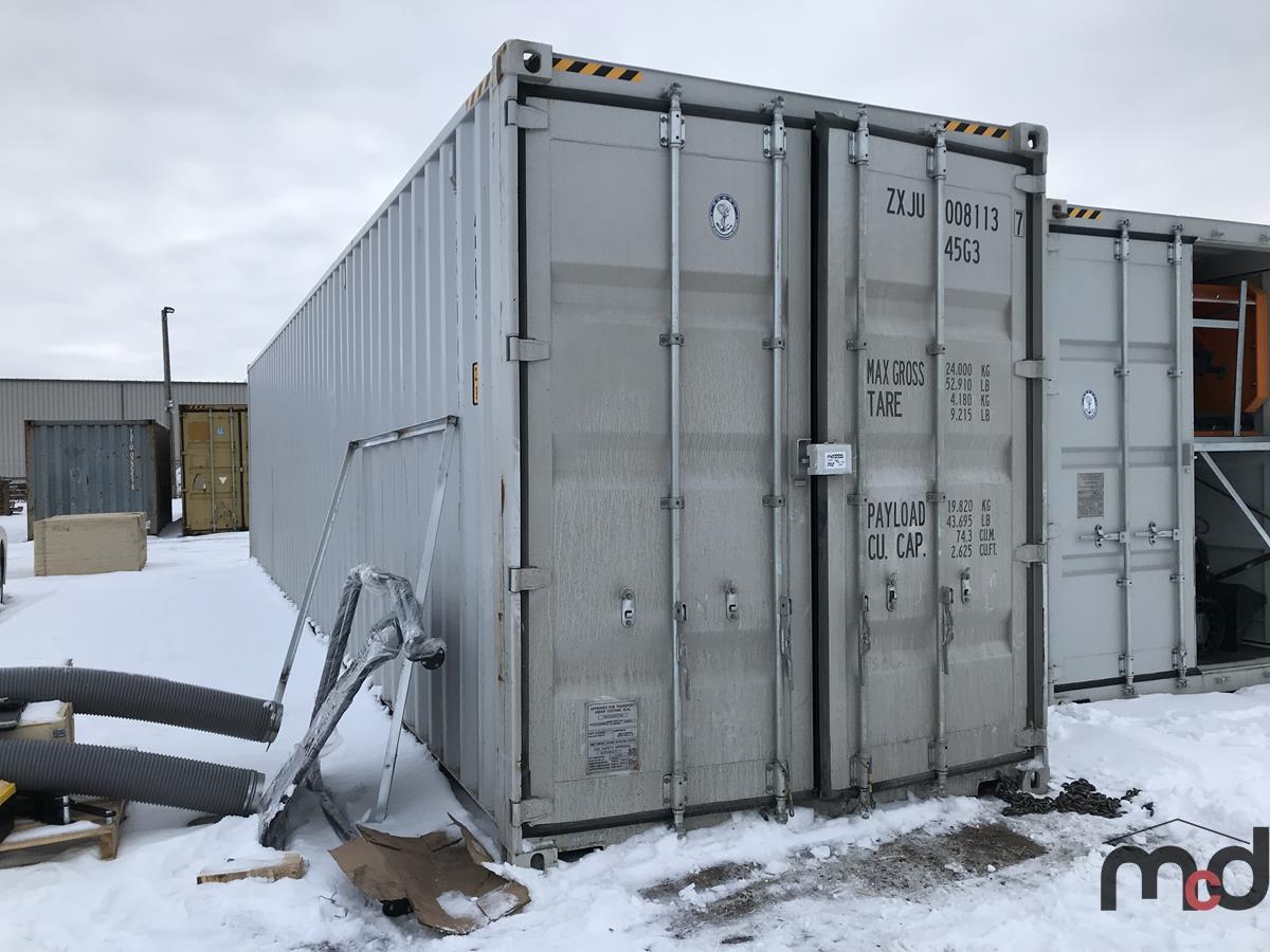 40' Shipping Container w/ (4) Side Doors